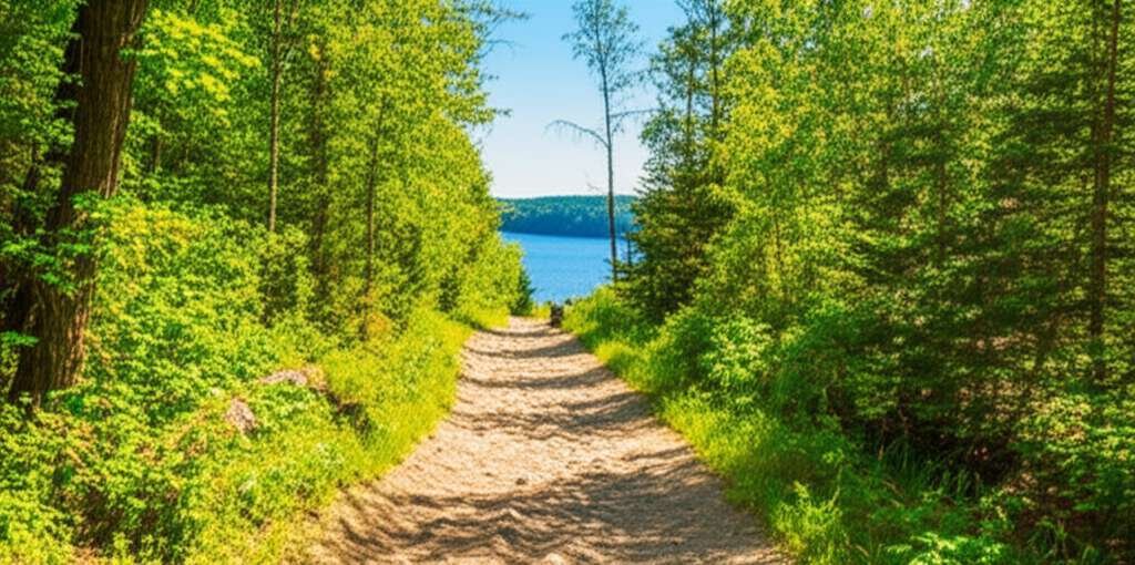 Generate a high-quality, relevant image prompt for an article about: 12 Hiking Trails In Minnesota: