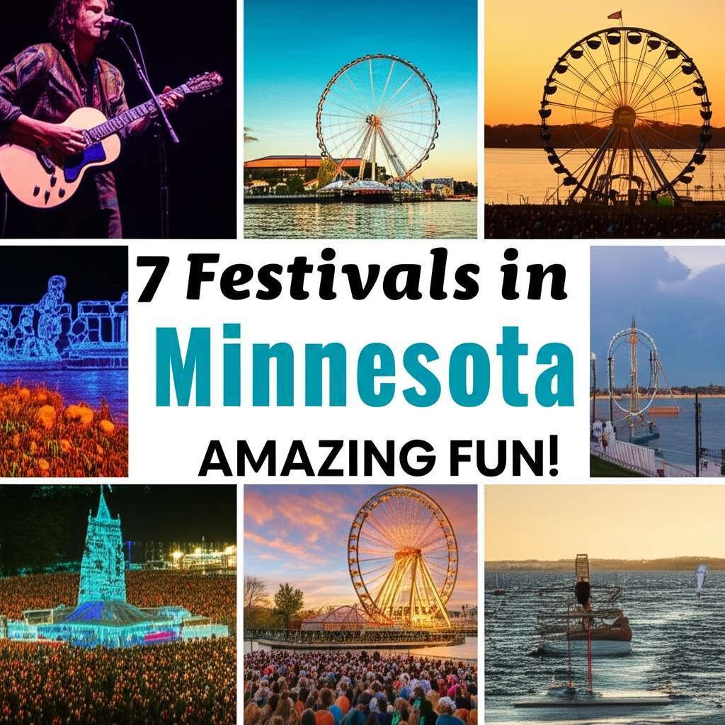 Generate a high-quality, relevant image prompt for an article about: 7 Festivals in Minnesota: Amazi