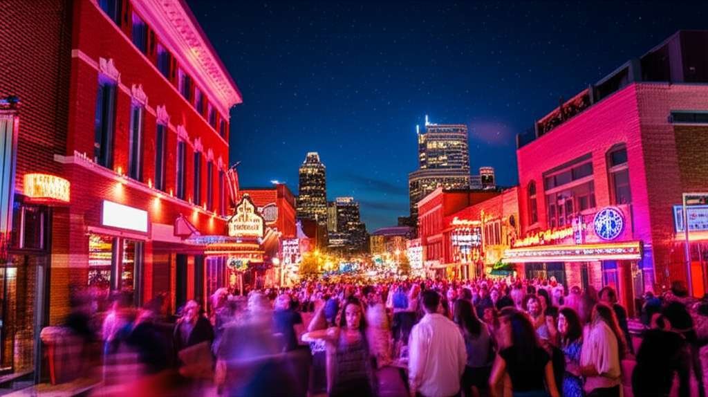 Generate a high-quality, relevant image prompt for an article about: 7 Nightlife Spots In Minnesota: