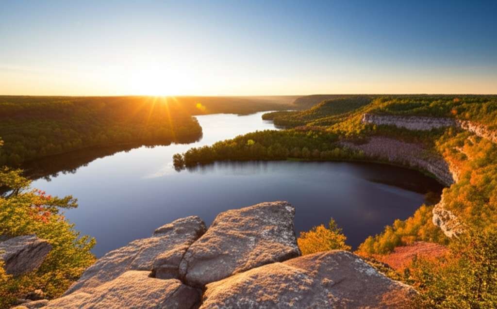 Generate a high-quality, relevant image prompt for an article about: 10 Weekend Getaways In Minnesot