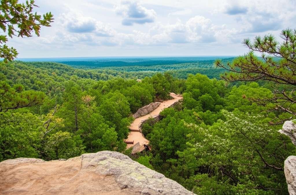 Generate a high-quality, relevant image prompt for an article about: 8 State Parks In Mississippi: A