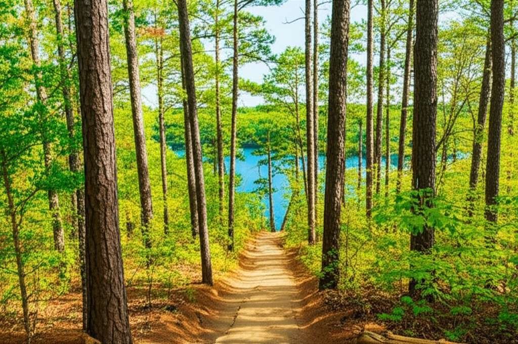 Generate a high-quality, relevant image prompt for an article about: 8 State Parks In Mississippi: A