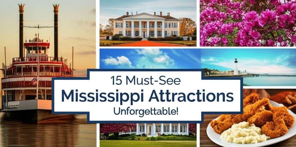 Generate a high-quality, relevant image prompt for an article about: 15 Must-See Mississippi Attract