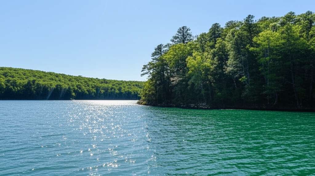 Generate a high-quality, relevant image prompt for an article about: 6 Lakes In Mississippi: Amazing