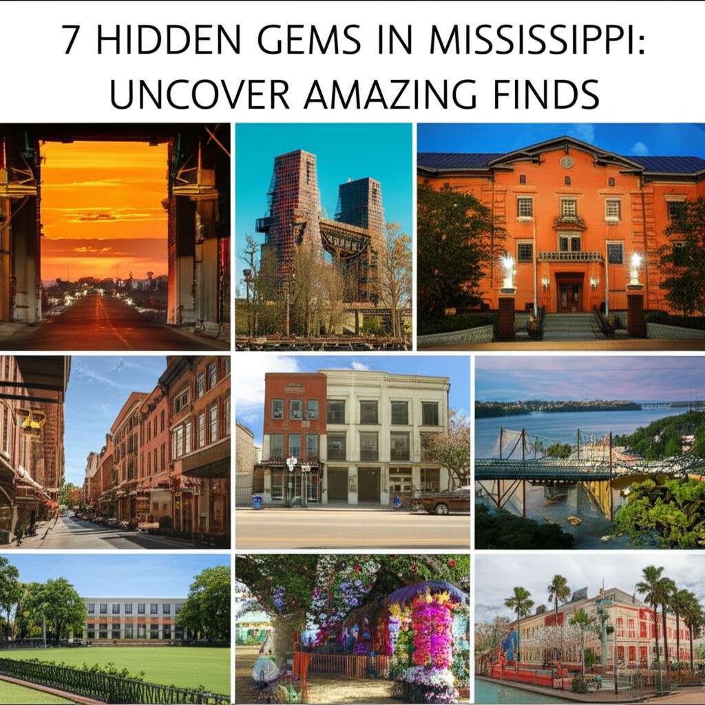Generate a high-quality, relevant image prompt for an article about: 7 Hidden Gems In Mississippi: U