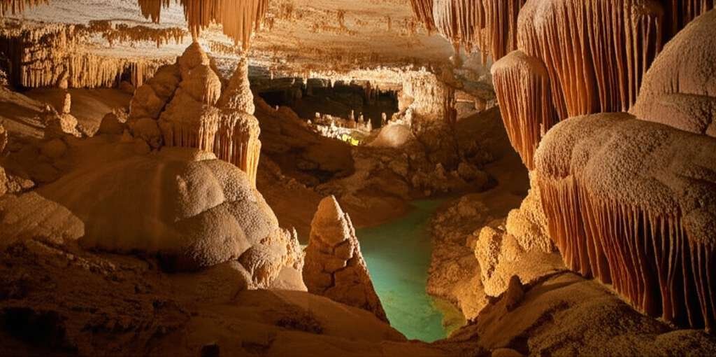 Generate a high-quality, relevant image prompt for an article about: 5 Caves In Mississippi: Amazing