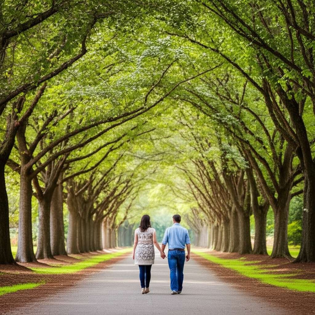 Generate a high-quality, relevant image prompt for an article about: 7 Romantic Places In Mississipp