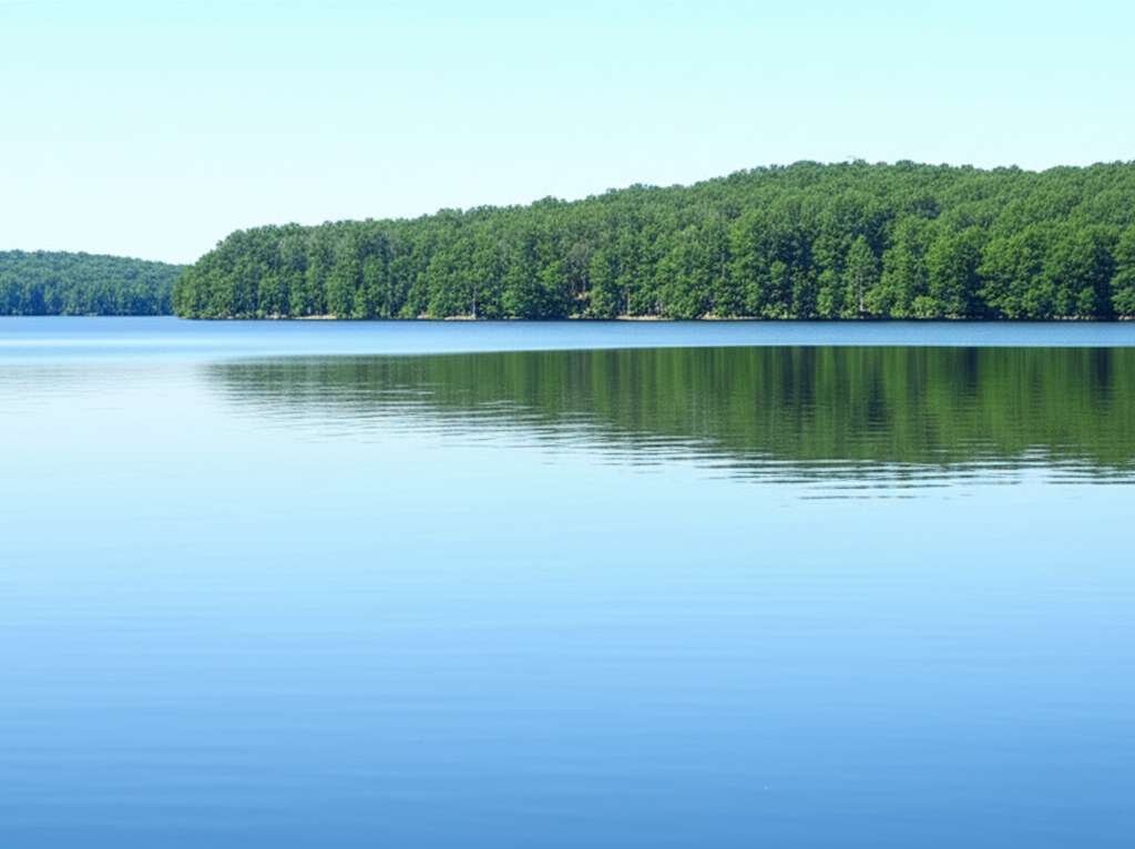 Generate a high-quality, relevant image prompt for an article about: 6 Lakes In Mississippi: Astonis