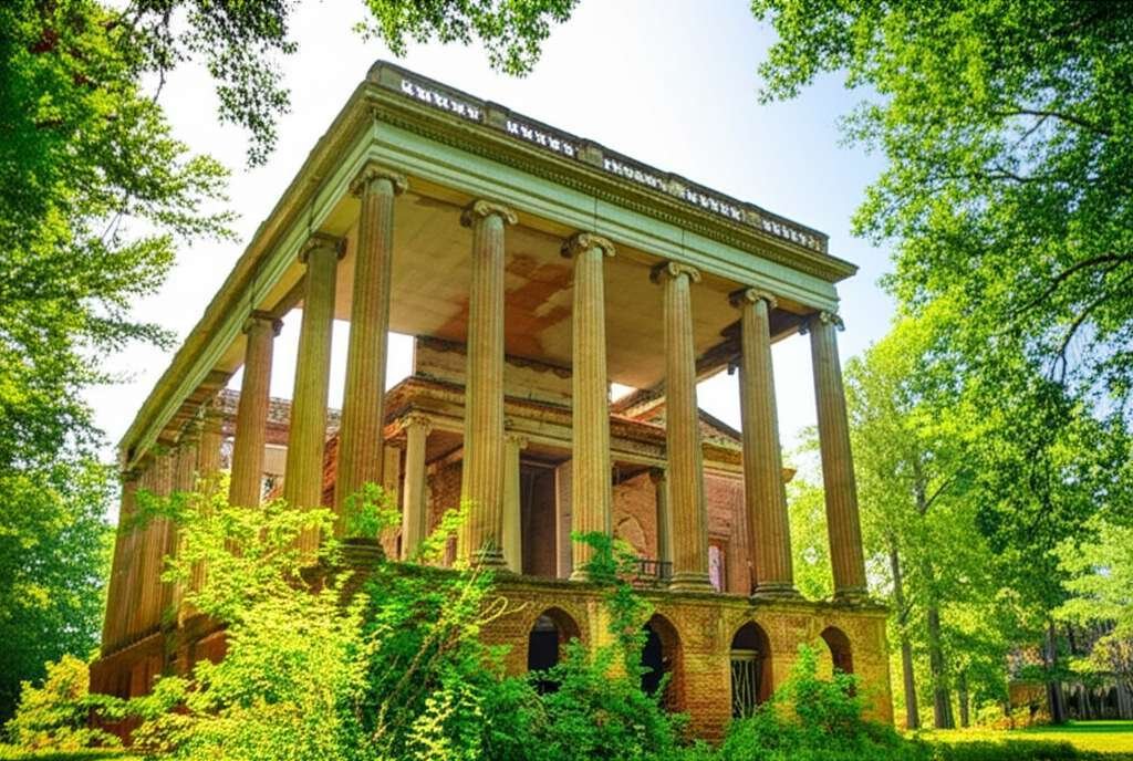 Generate a high-quality, relevant image prompt for an article about: 10 Historic Sites In Mississipp