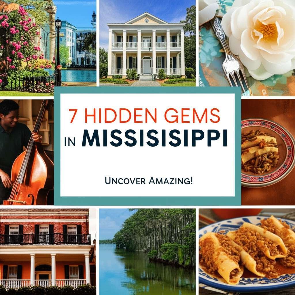 Generate a high-quality, relevant image prompt for an article about: 7 Hidden Gems In Mississippi: U