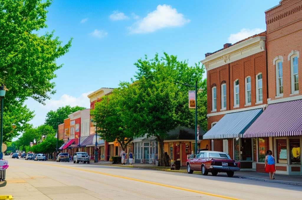 Generate a high-quality, relevant image prompt for an article about: 10 Small Towns In Mississippi: