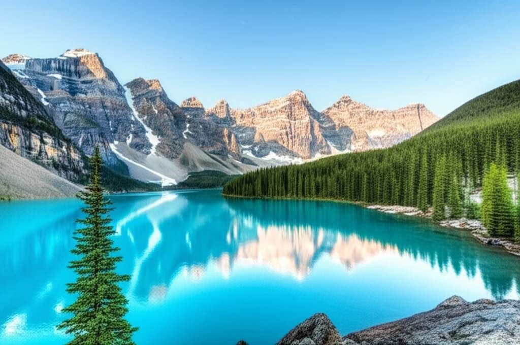 Generate a high-quality, relevant image prompt for an article about: 15 Tourist Spots In Banff: Amaz