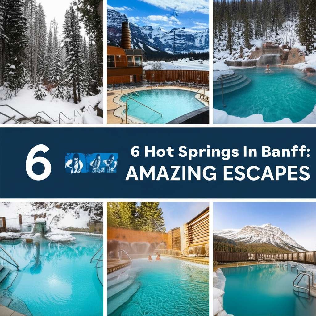 Generate a high-quality, relevant image prompt for an article about: 6 Hot Springs In Banff: Amazing