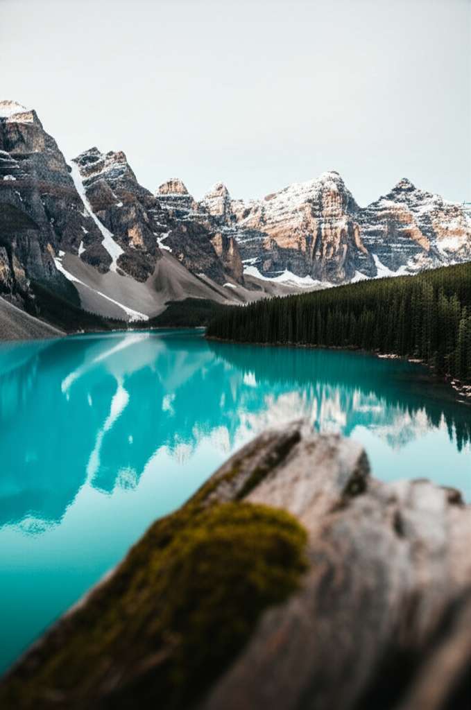 Generate a high-quality, relevant image prompt for an article about: 7 Hidden Gems In Banff: Uncover