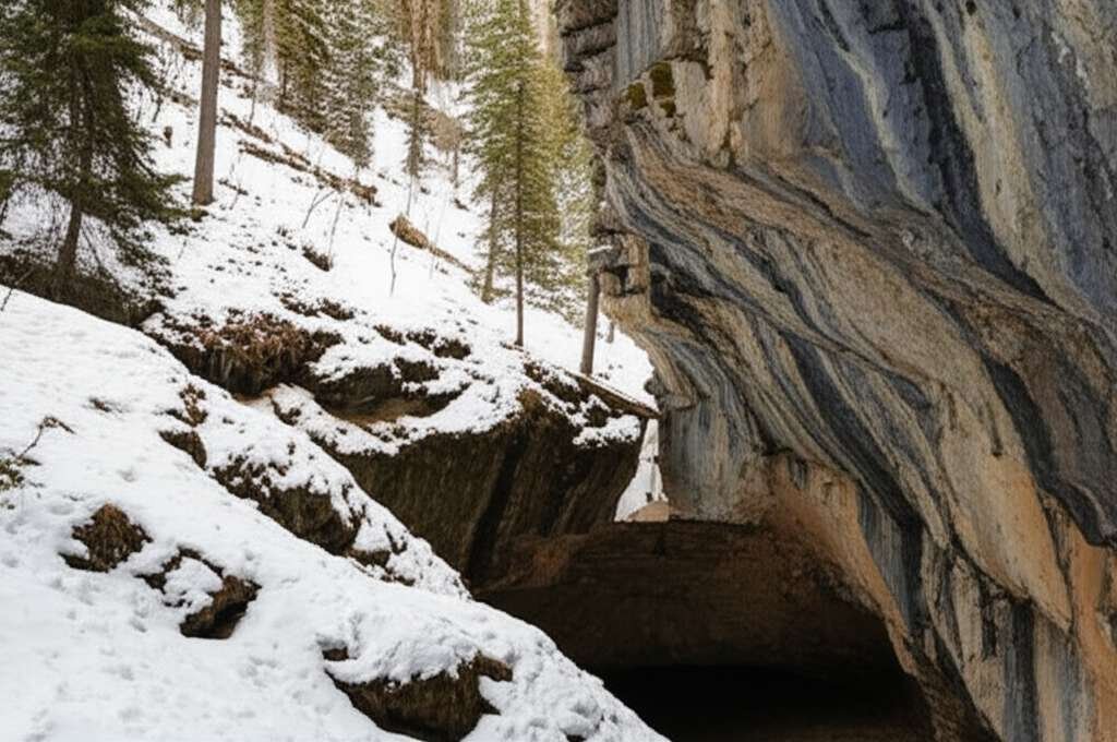 Generate a high-quality, relevant image prompt for an article about: 5 Caves Near Banff: Amazing Dis