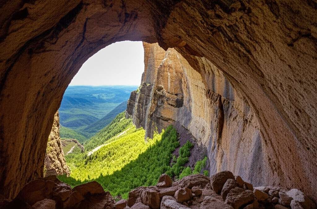 Generate a high-quality, relevant image prompt for an article about: 5 Caves Near Banff: Amazing Dis