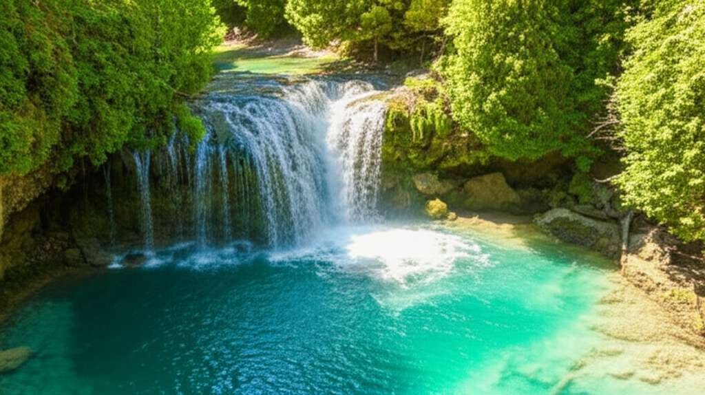 Generate a high-quality, relevant image prompt for an article about: 7 Waterfalls Near Barrie: Amazi