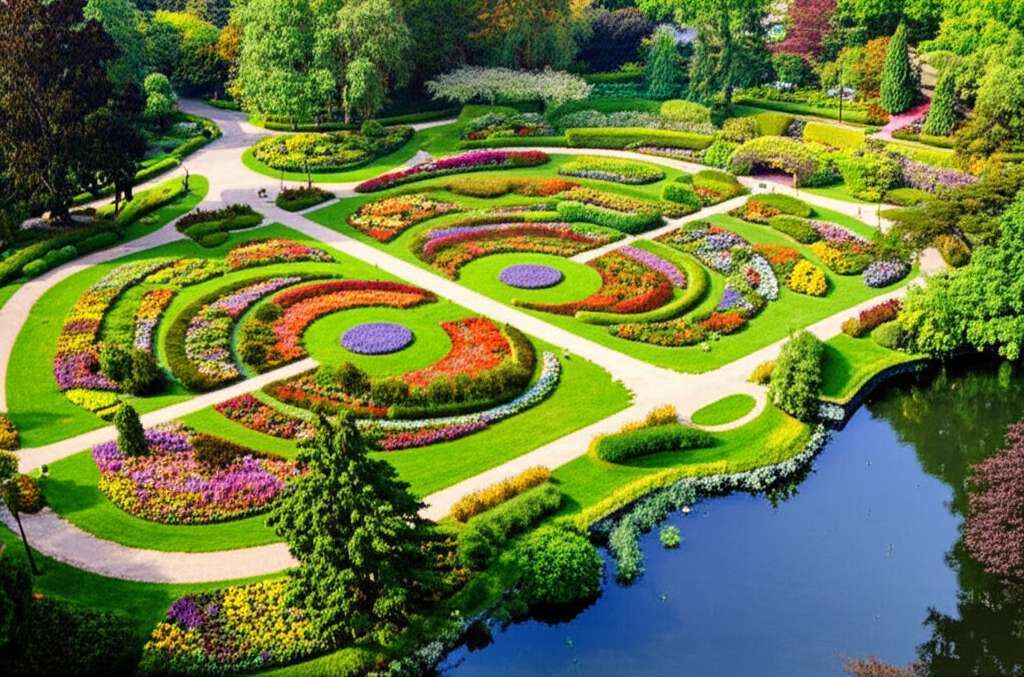Generate a high-quality, relevant image prompt for an article about: 8 Gardens in Barrie: Stunning E