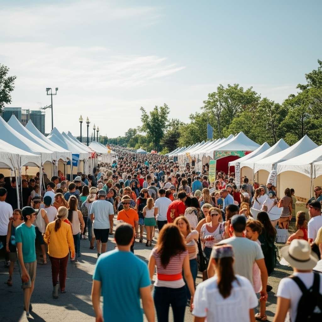 Generate a high-quality, relevant image prompt for an article about: 7 Festivals in Barrie: Amazing