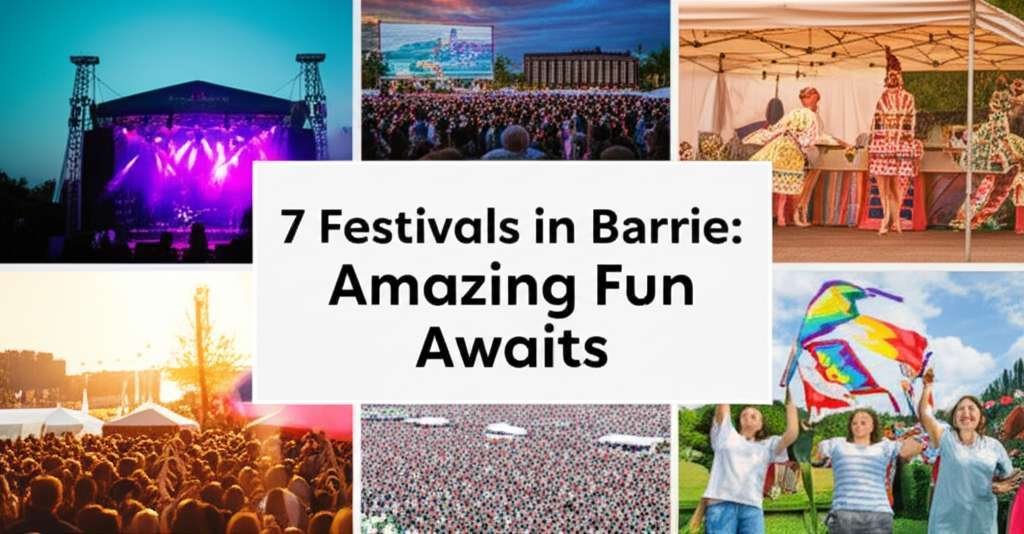 Generate a high-quality, relevant image prompt for an article about: 7 Festivals in Barrie: Amazing