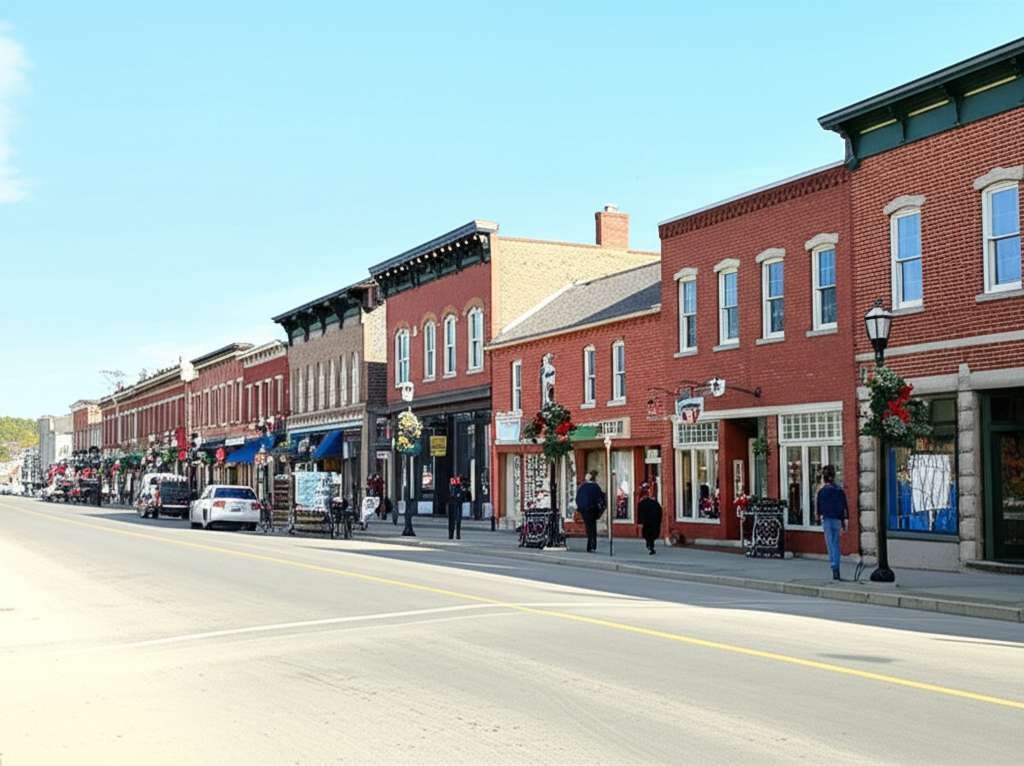 Generate a high-quality, relevant image prompt for an article about: 9 Historic Towns Near Barrie: A