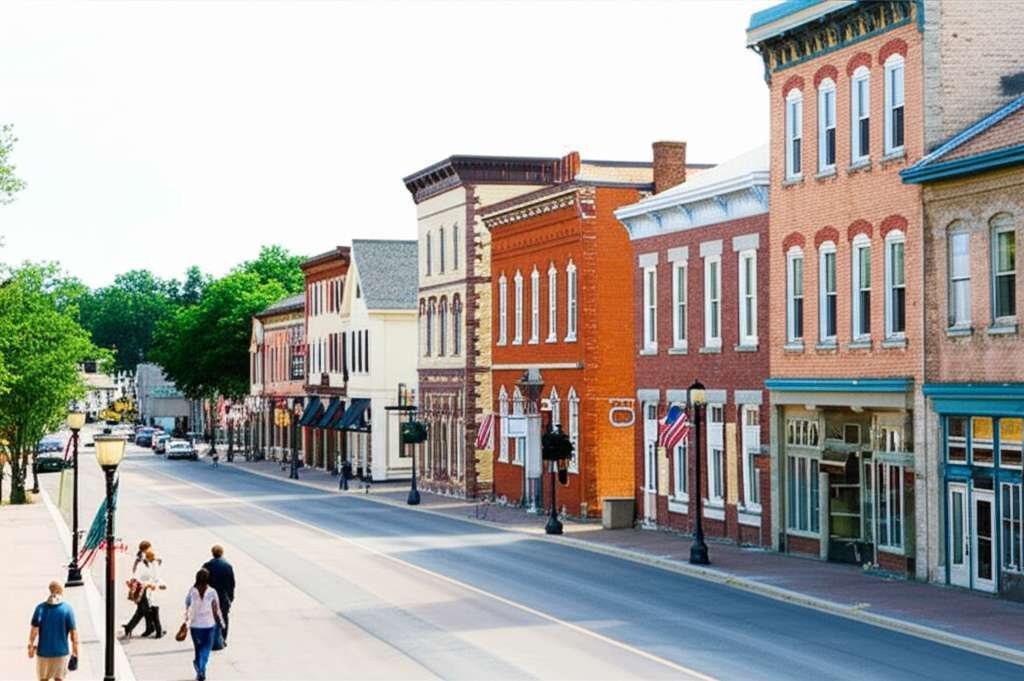 Generate a high-quality, relevant image prompt for an article about: 9 Historic Towns Near Barrie: A