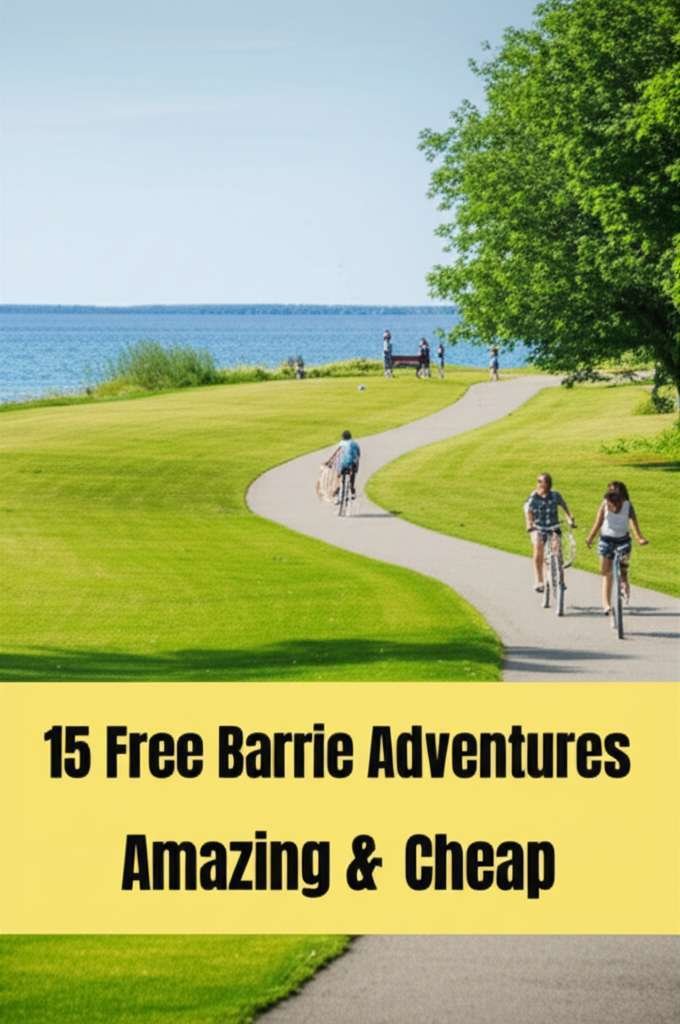 Generate a high-quality, relevant image prompt for an article about: 15 Free Barrie Adventures: Amaz