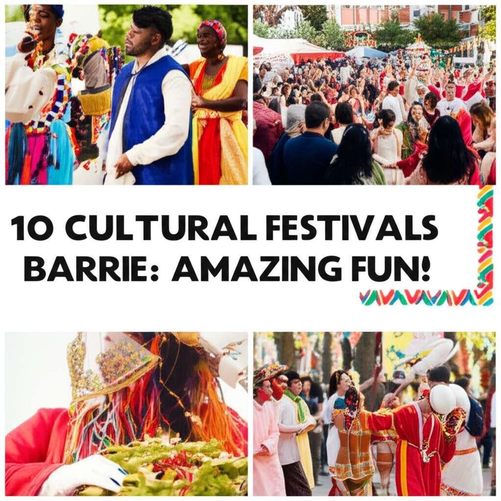 Generate a high-quality, relevant image prompt for an article about: 10 Cultural Festivals in Barrie