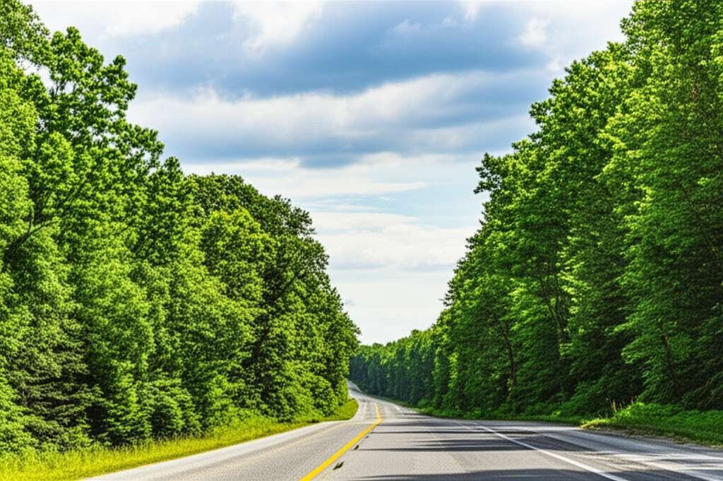 Generate a high-quality, relevant image prompt for an article about: 12 Scenic Drives From Brampton: