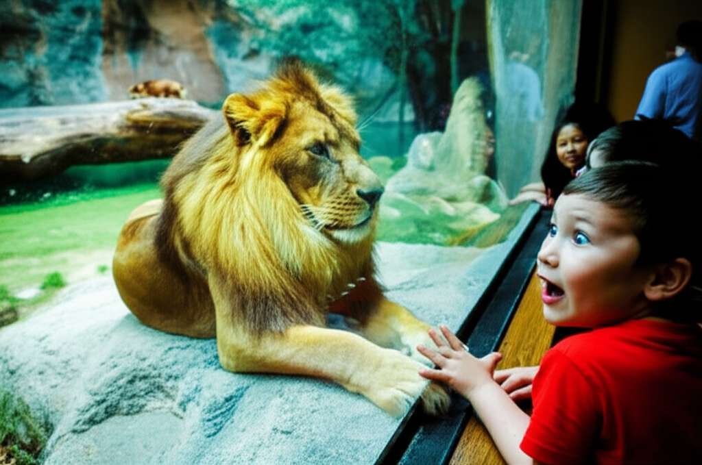 Generate a high-quality, relevant image prompt for an article about: 10 Zoos Near Brampton: Amazing