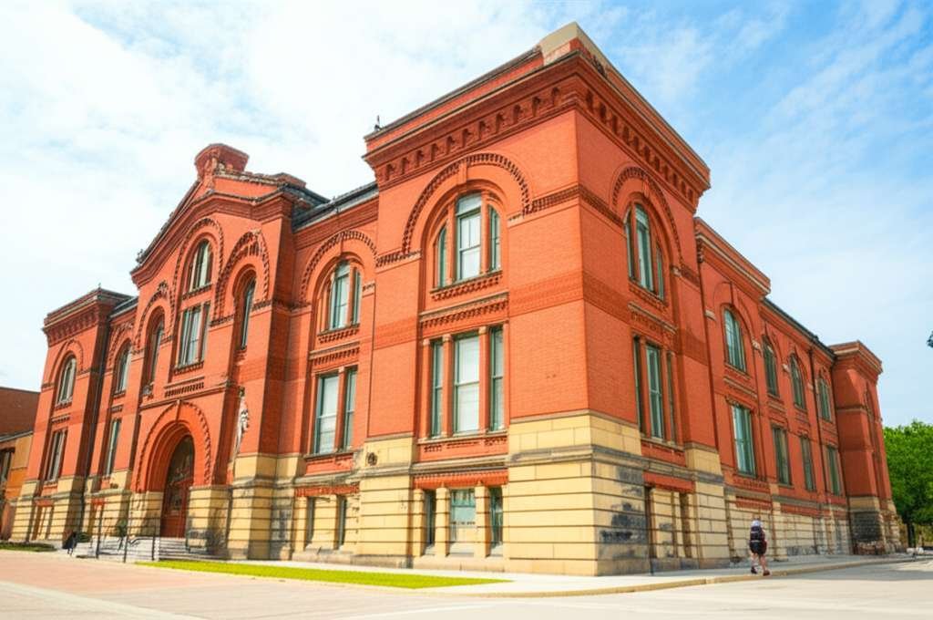 Generate a high-quality, relevant image prompt for an article about: 12 Historic Landmarks In Brampt