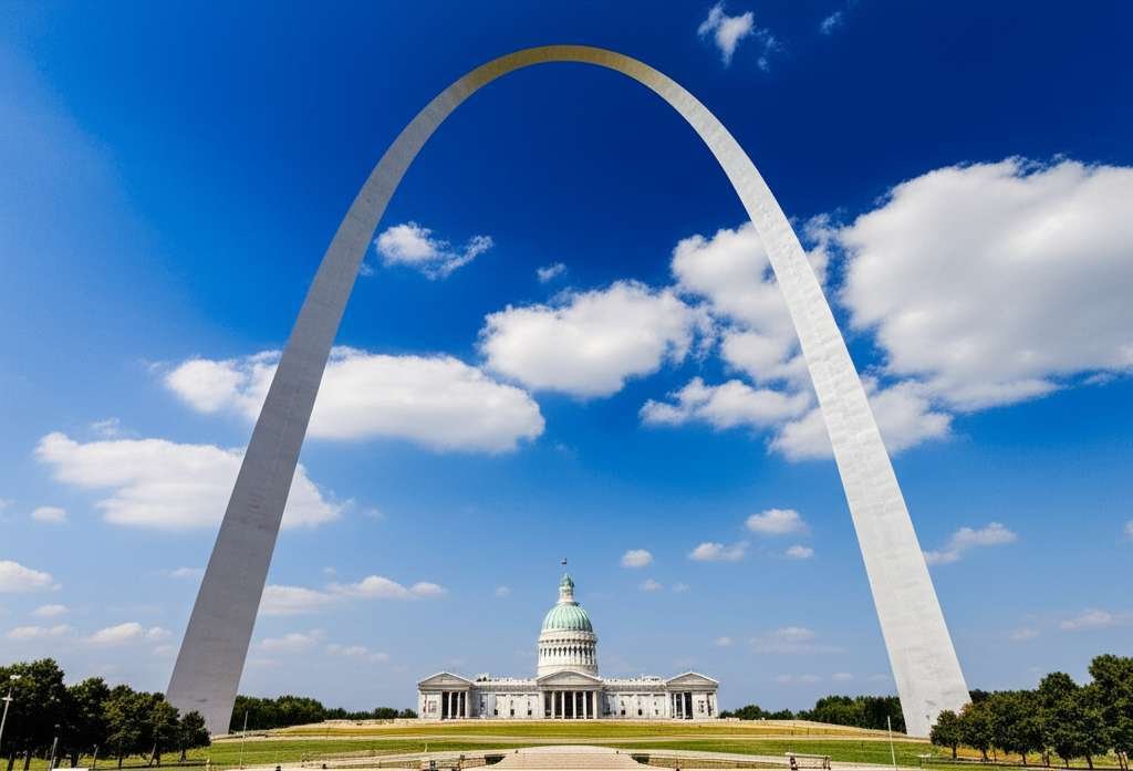 Generate a high-quality, relevant image prompt for an article about: 10 Historic Sites In Missouri: