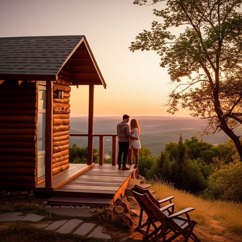 Generate a high-quality, relevant image prompt for an article about: 7 Romantic Places In Missouri: