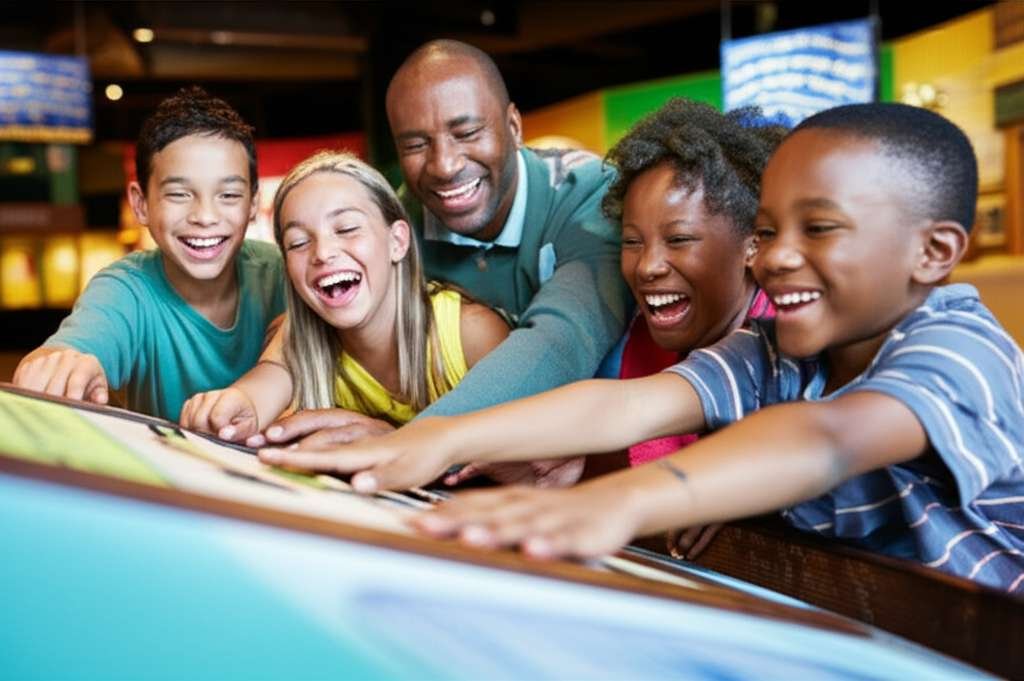 Generate a high-quality, relevant image prompt for an article about: 9 Family Attractions In Missour