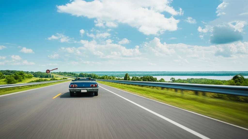 Generate a high-quality, relevant image prompt for an article about: 10 Road Trips In Missouri: Thri