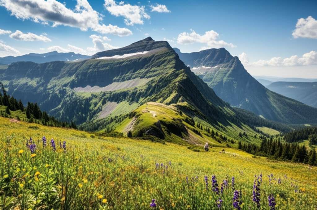 Generate a high-quality, relevant image prompt for an article about: 8 Mountains In Montana: Amazing