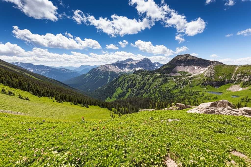 Generate a high-quality, relevant image prompt for an article about: 8 Mountains In Montana: Amazing