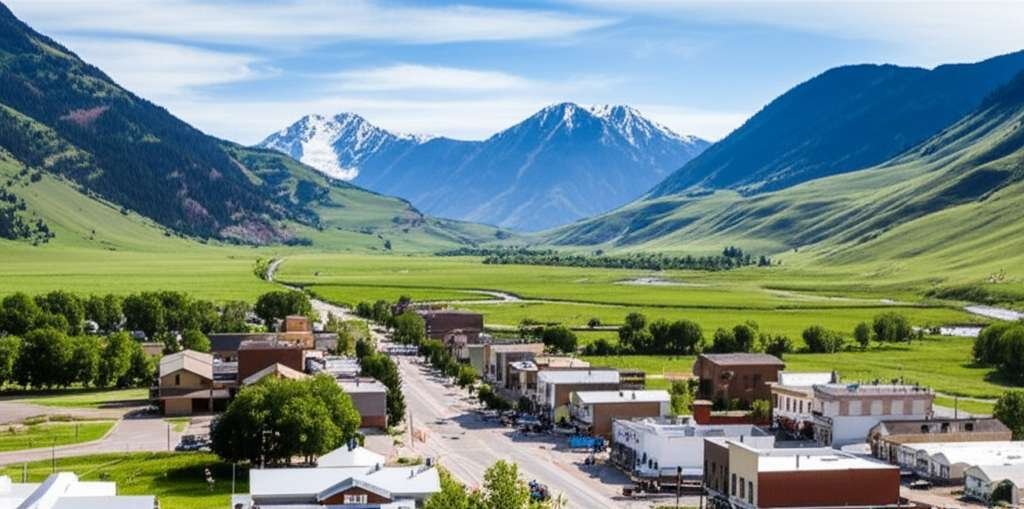 Generate a high-quality, relevant image prompt for an article about: 10 Small Towns In Montana: Amaz
