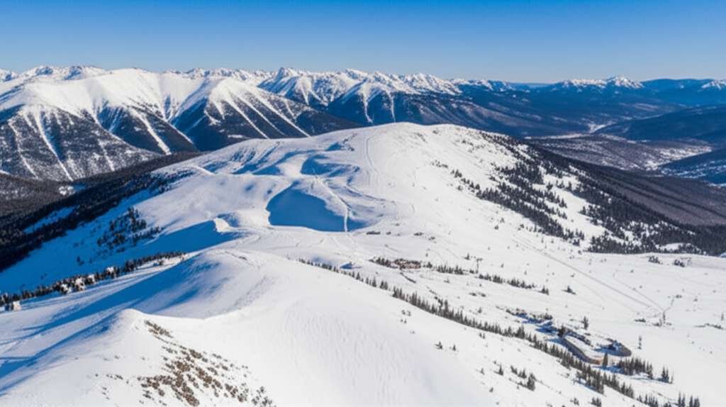Generate a high-quality, relevant image prompt for an article about: 5 Ski Resorts In Montana: Epic