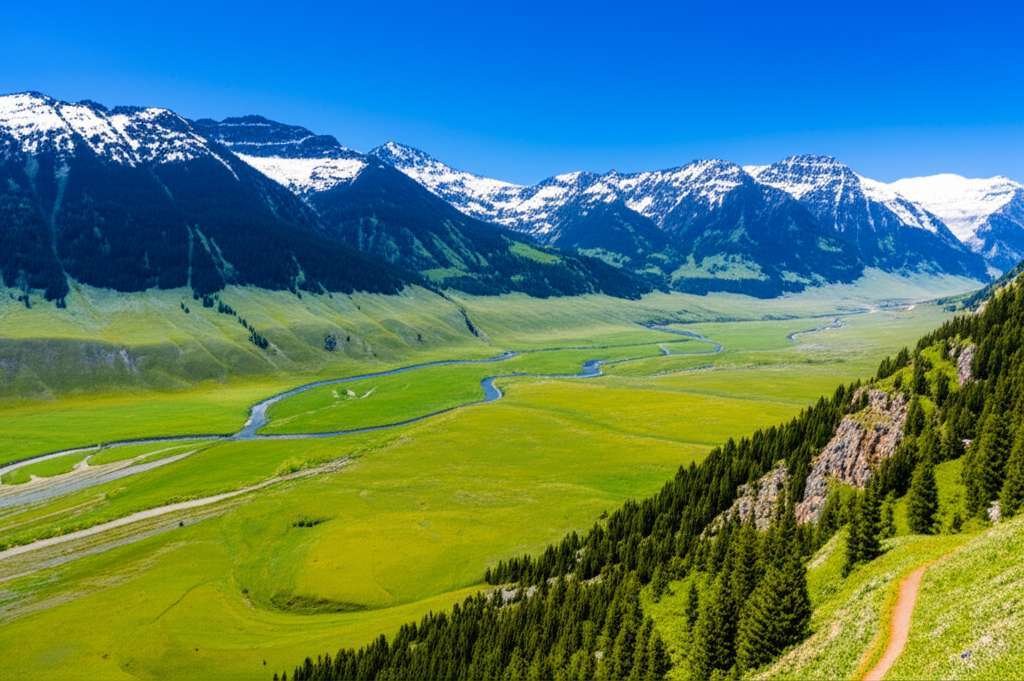 Generate a high-quality, relevant image prompt for an article about: 15 Free Montana Adventures: Ama
