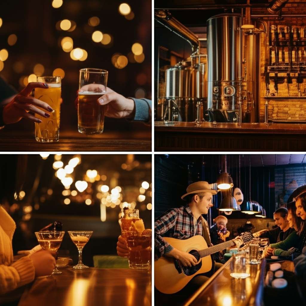 Generate a high-quality, relevant image prompt for an article about: 7 Nightlife Spots In Montana: A