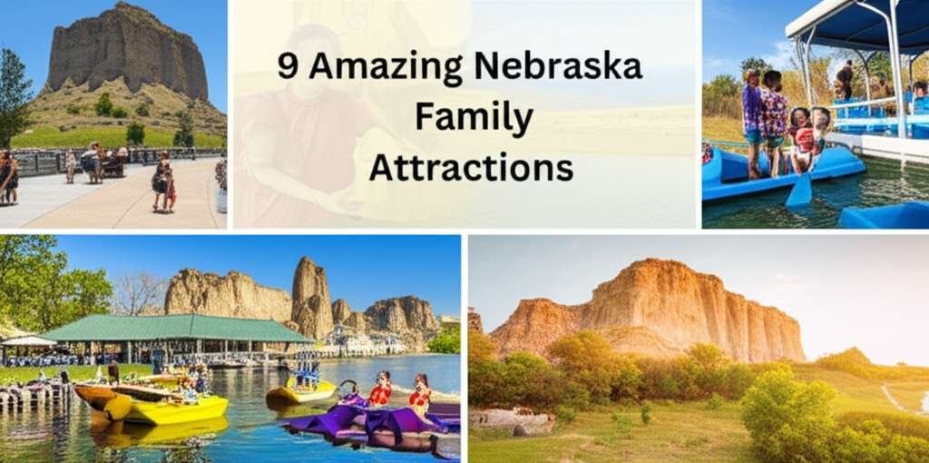 Generate a high-quality, relevant image prompt for an article about: 9 Amazing Nebraska Family Attra