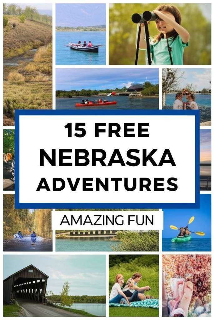 Generate a high-quality, relevant image prompt for an article about: 15 Free Nebraska Adventures: Am