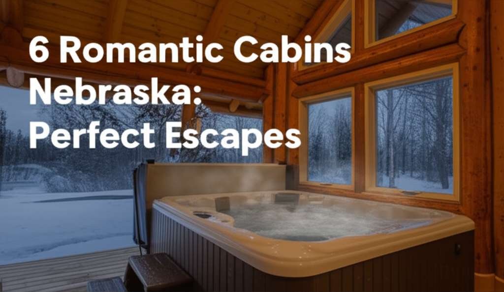 Generate a high-quality, relevant image prompt for an article about: 6 Romantic Cabins Nebraska: Per