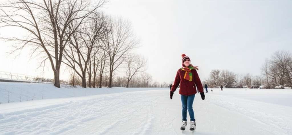 Generate a high-quality, relevant image prompt for an article about: 12 Winter Activities In Nebrask