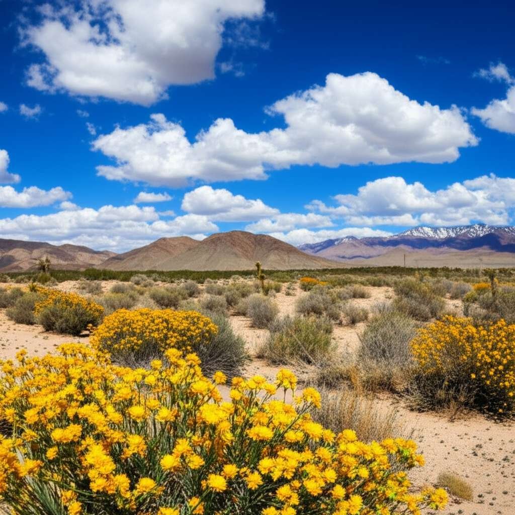 Generate a high-quality, relevant image prompt for an article about: Best Time To Visit Nevada: Amaz