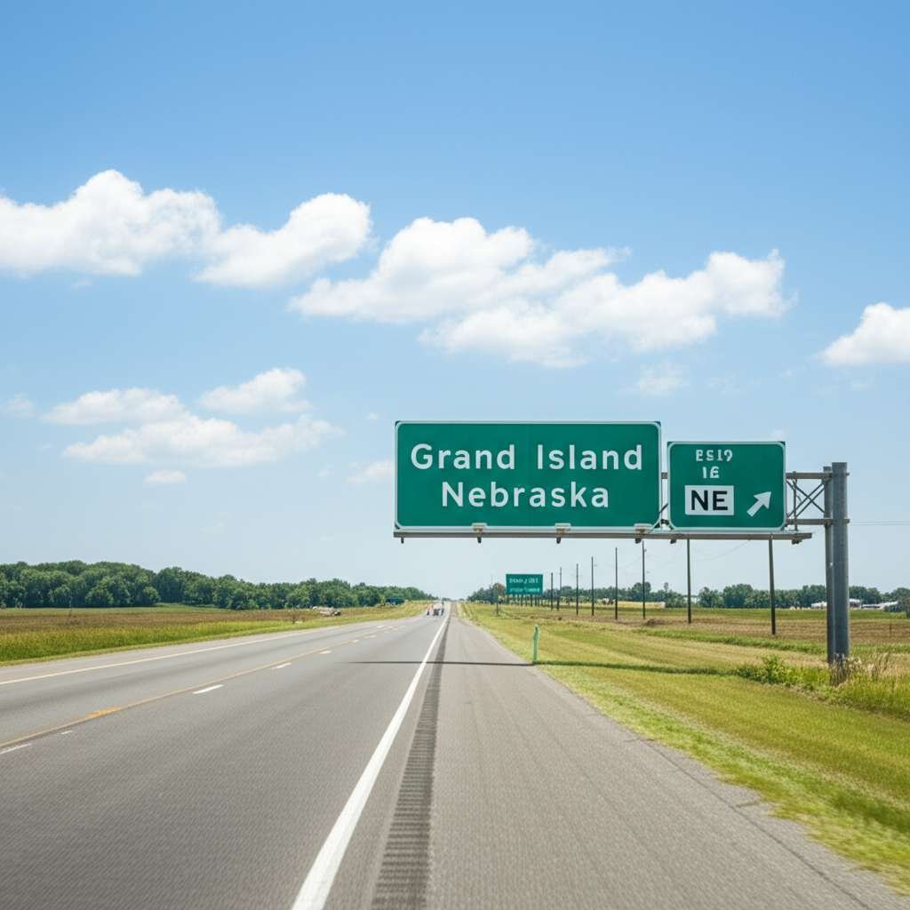 Generate a high-quality, relevant image prompt for an article about: How Far Is It To Grand Island N