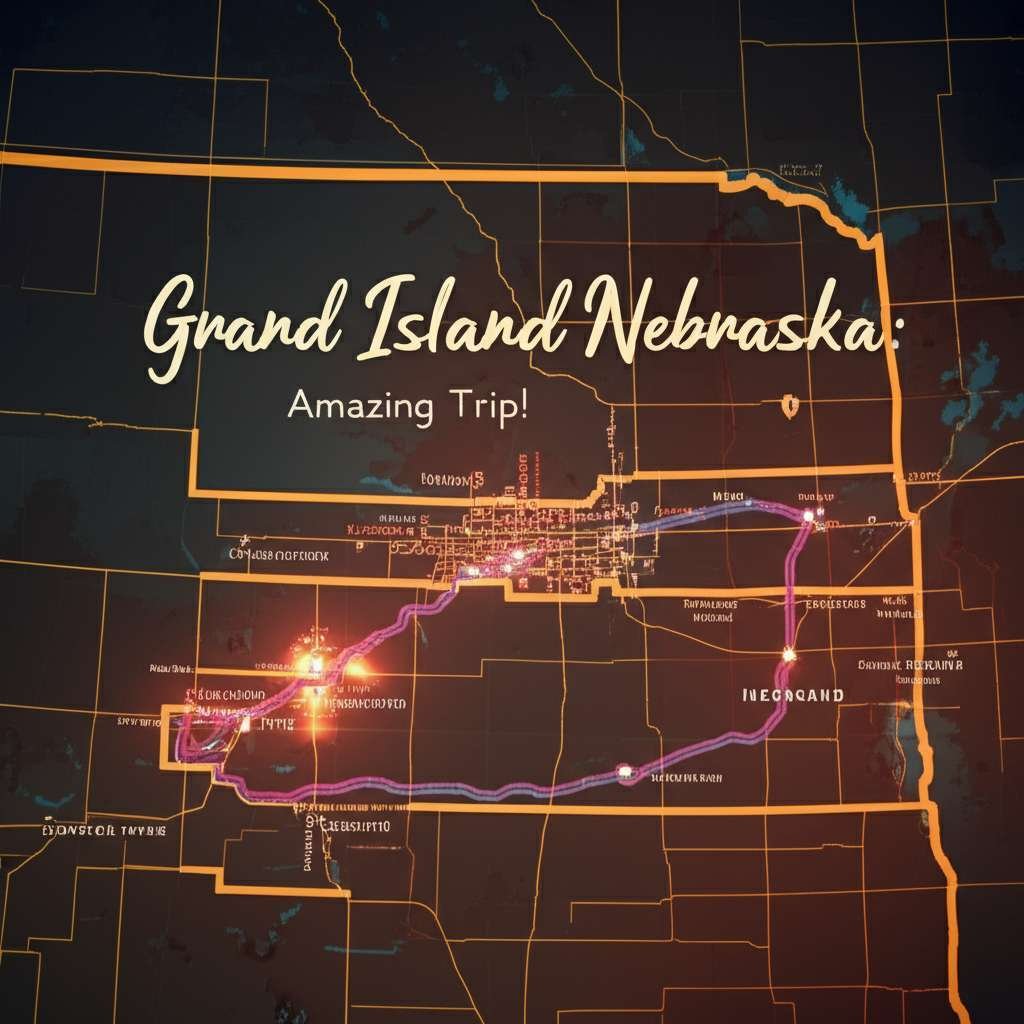 Generate a high-quality, relevant image prompt for an article about: How Far Is It To Grand Island N