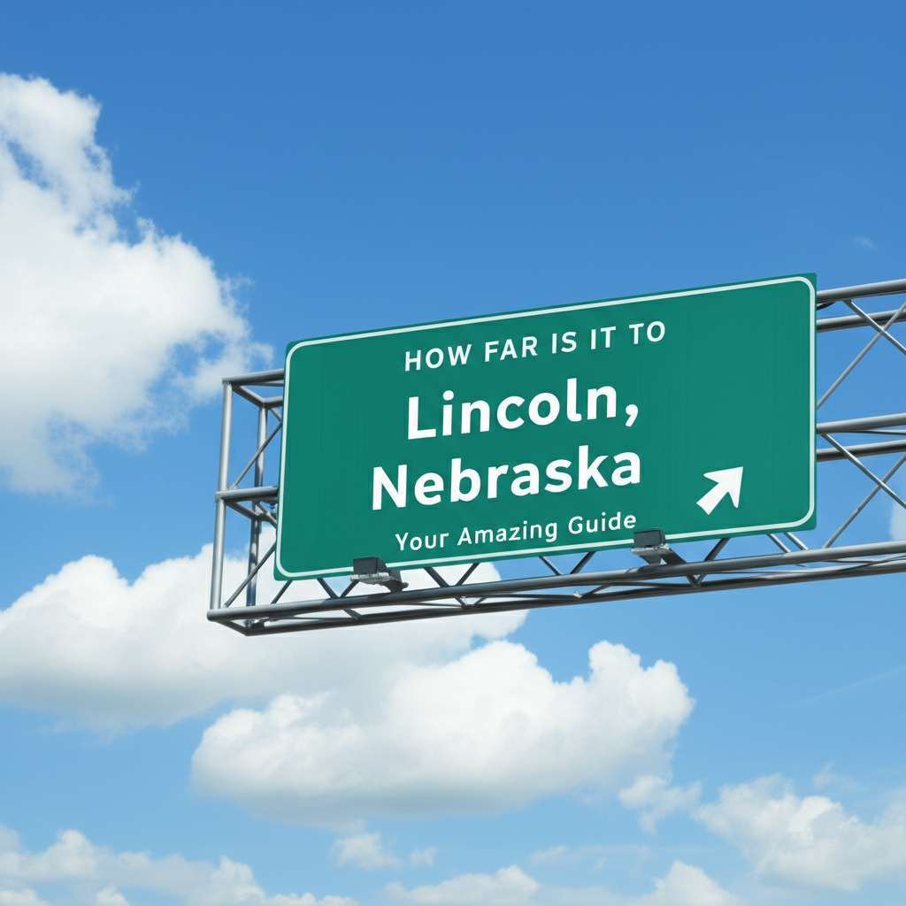Generate a high-quality, relevant image prompt for an article about: How Far Is It To Lincoln Nebras