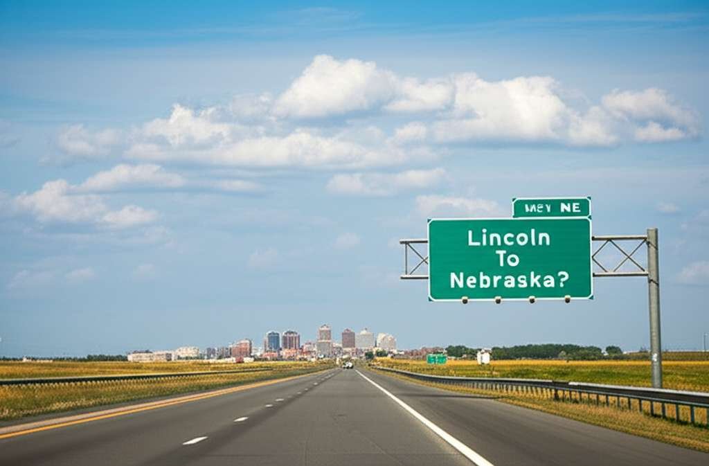 Generate a high-quality, relevant image prompt for an article about: How Far Is It To Lincoln Nebras
